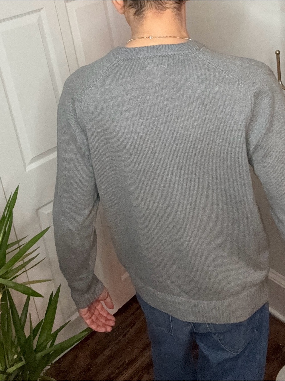 JCrew Heritage cotton crewneck sweater - Size L - Heather Gray - Worn Once - Picture 6 of 11